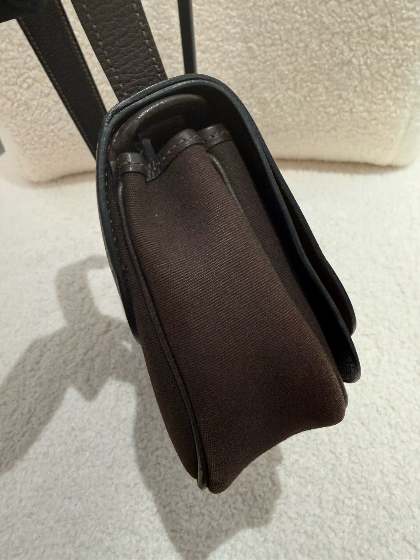 Hermès - Colorado - Canvas with leather and suede trim - Brown - (small)