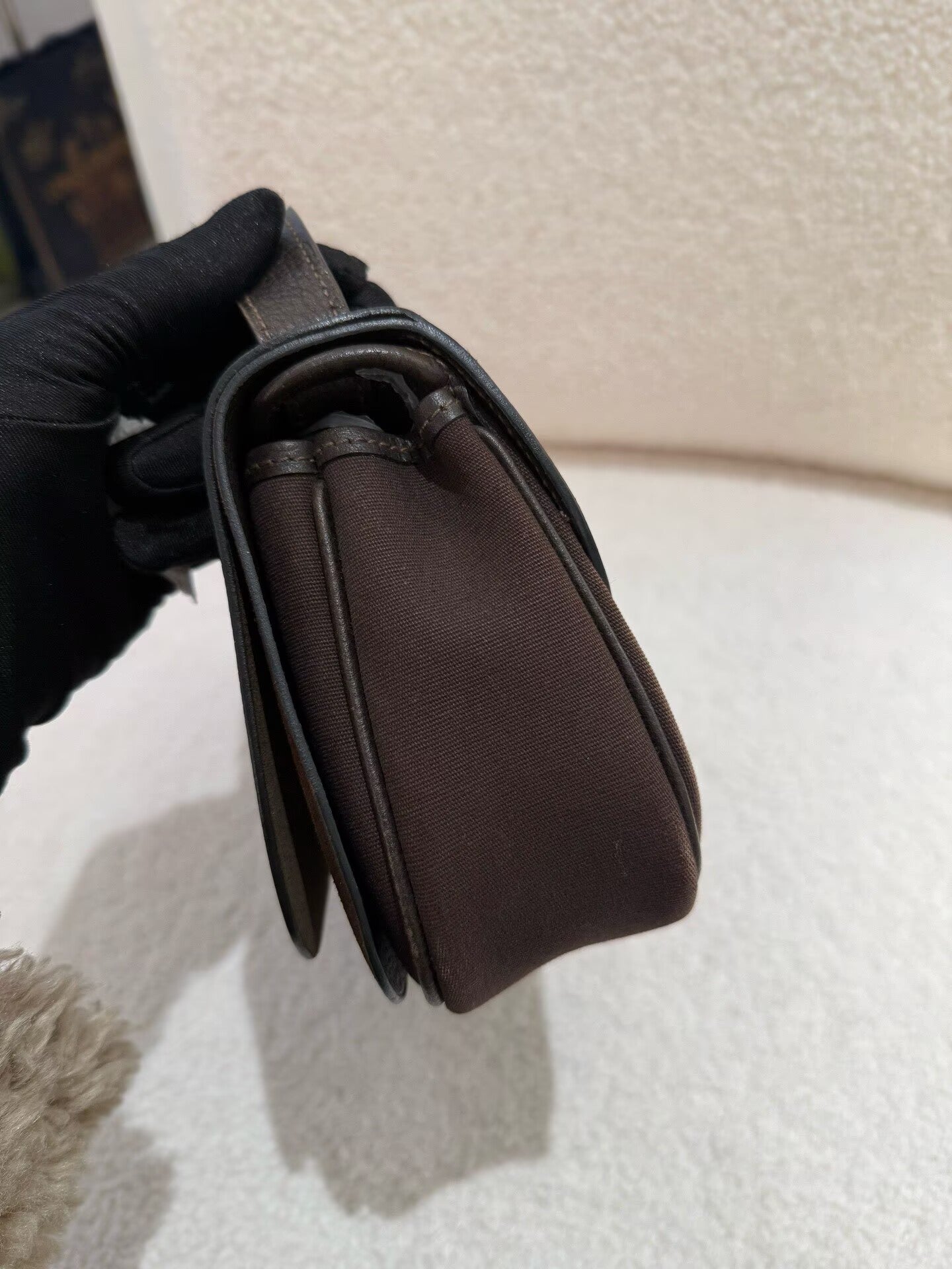 Hermès - Colorado - Canvas with leather and suede trim - Brown - (small)