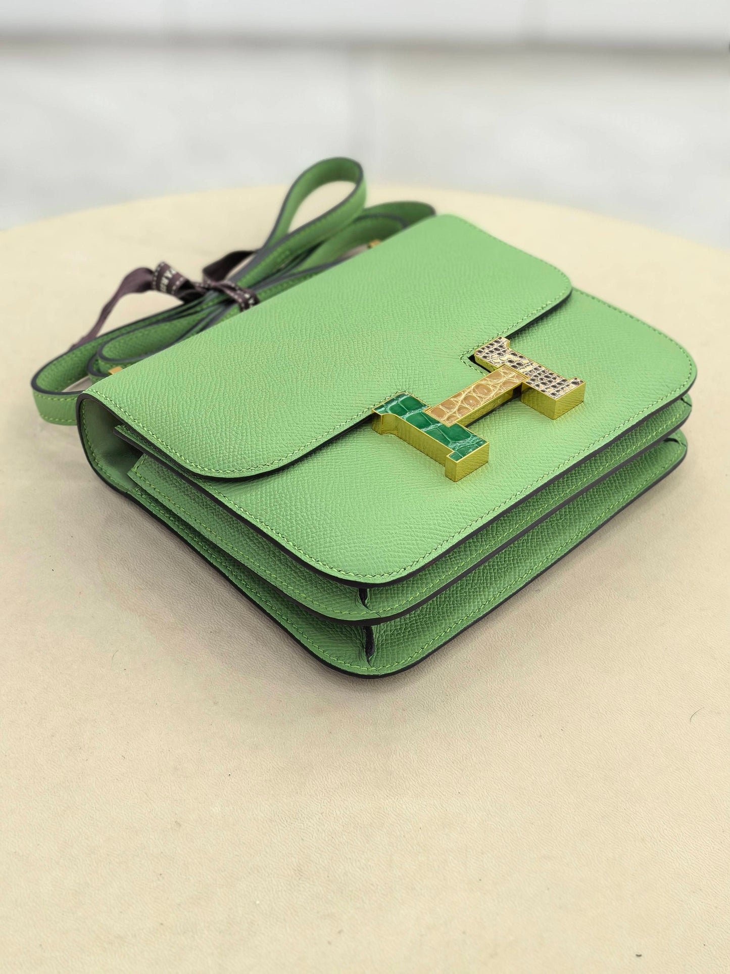 Hermès - Constance - Exotic leathers - Crocodile - Green - (mini)