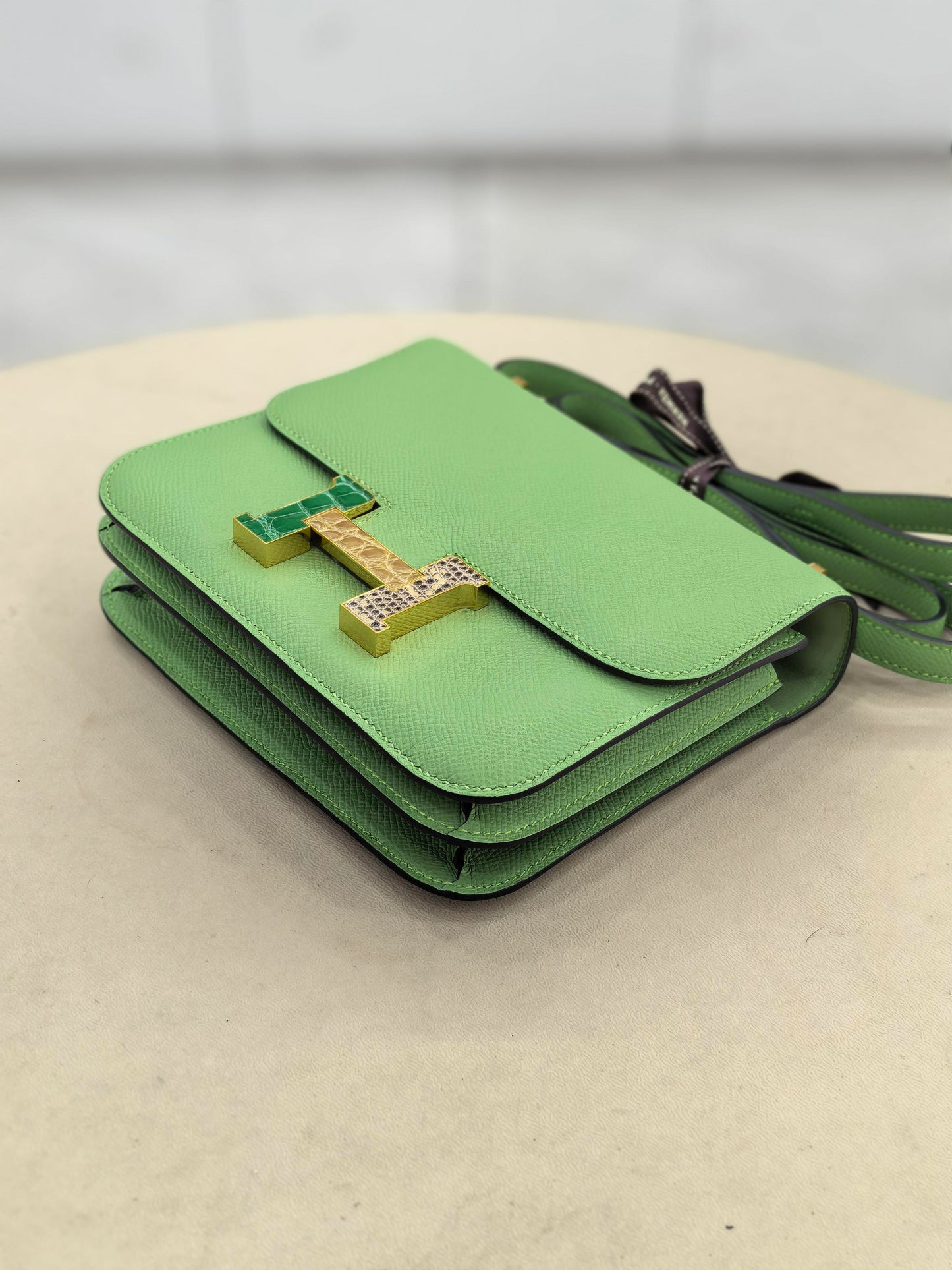 Hermès - Constance - Exotic leathers - Crocodile - Green - (mini)