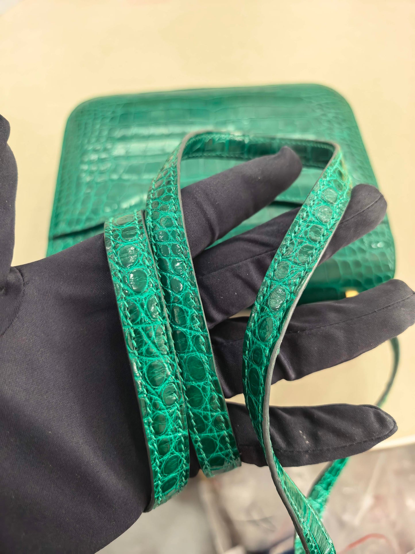 Hermès - Constance - Exotic leathers - Crocodile - Green - (mini)