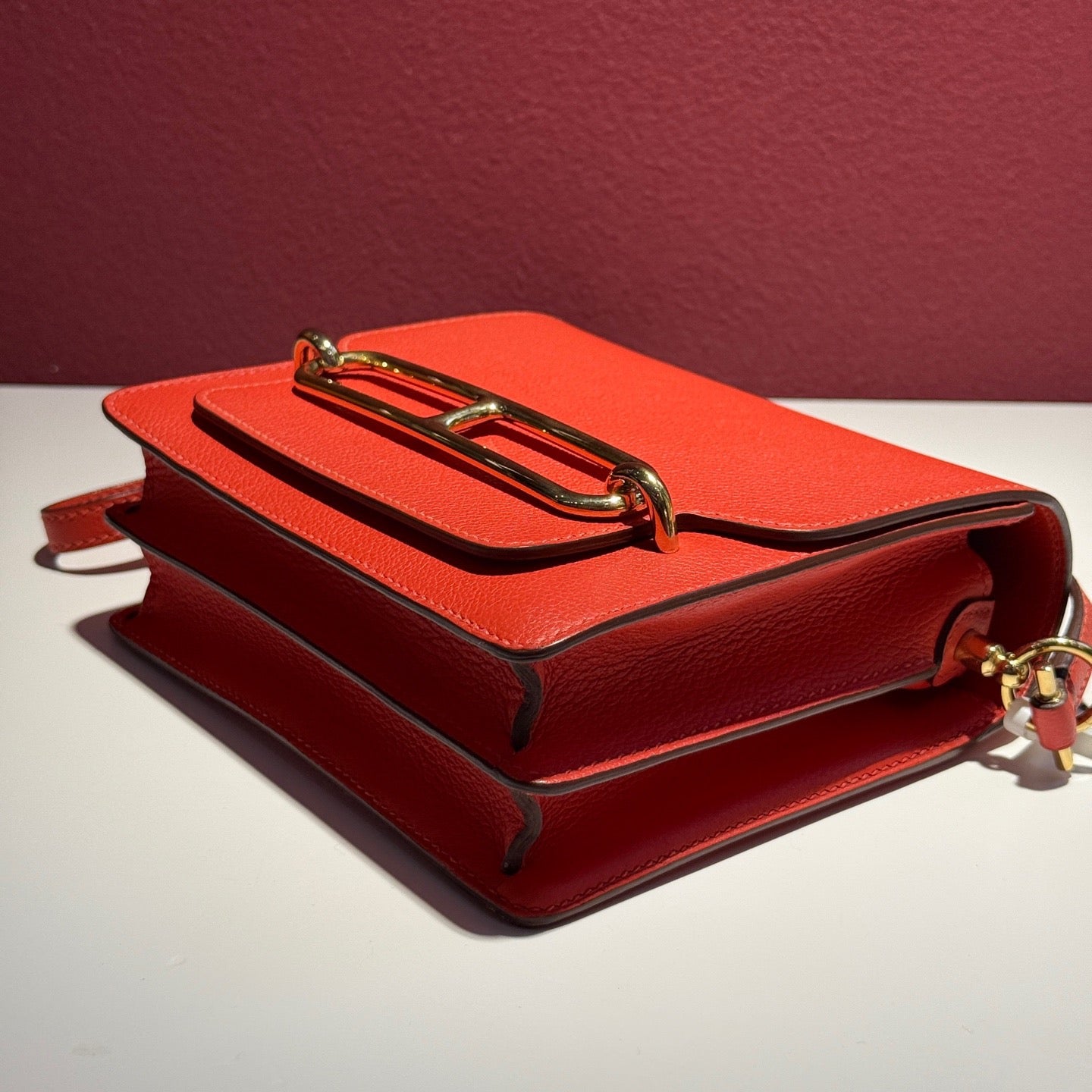 Hermes - Constance - Leather - Orange - (small)