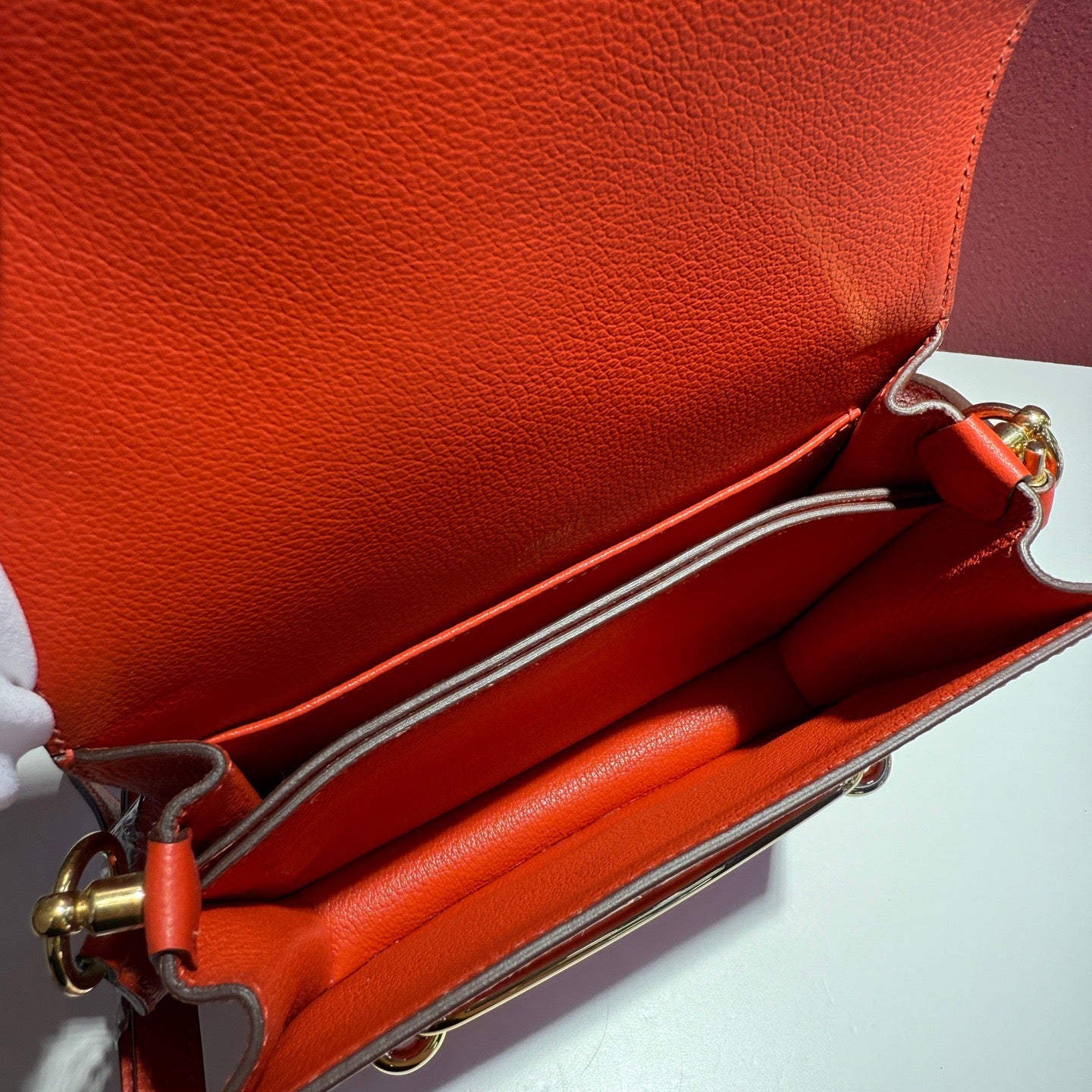 Hermes - Constance - Leather - Orange - (small)