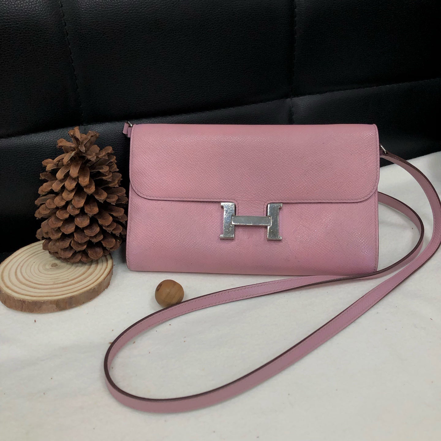 Hermes - Constance - Leather - Pink - (mini)