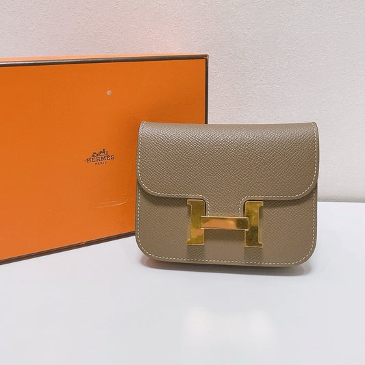Hermès - Constance Slim - Epsom leather - Elephant Grey with Gold-Tone Hardware - (mini)