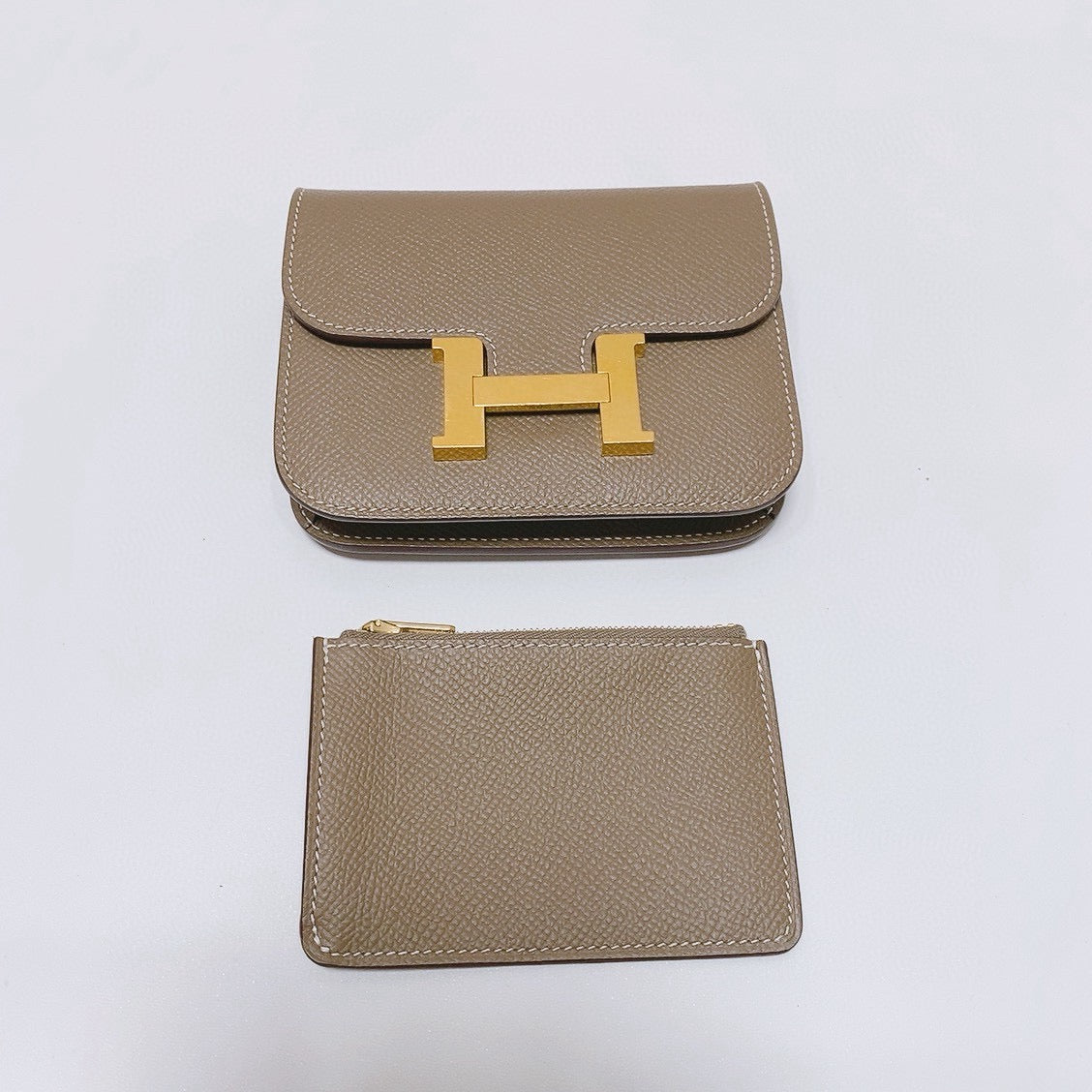 Hermès - Constance Slim - Epsom leather - Elephant Grey with Gold-Tone Hardware - (mini)