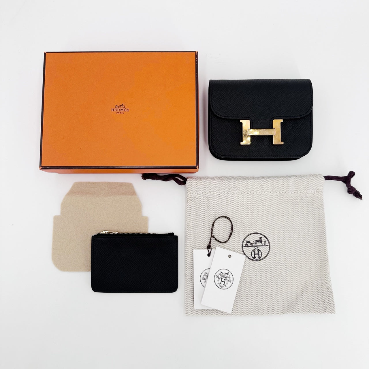 Hermes - Constance Slim - Leather - Black - (mini)