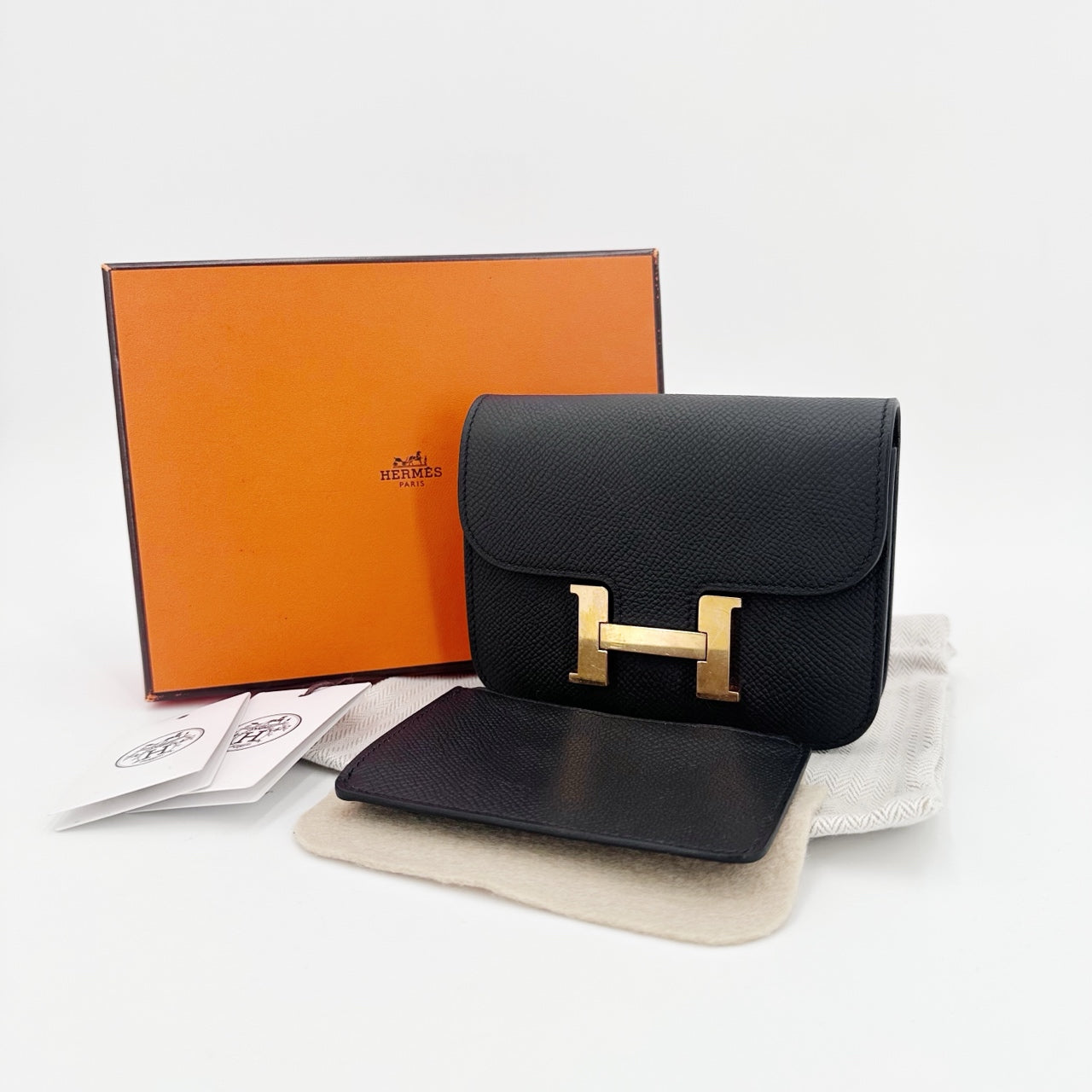 Hermes - Constance Slim - Leather - Black - (mini)