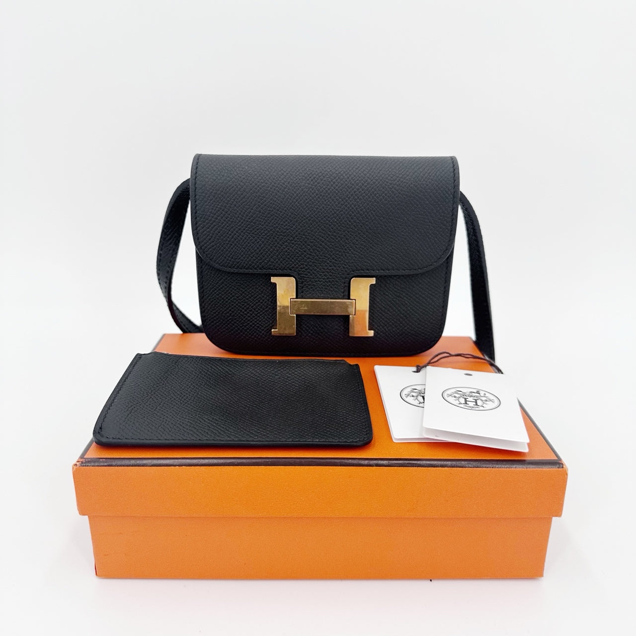 Hermes - Constance Slim - Leather - Black - (mini)