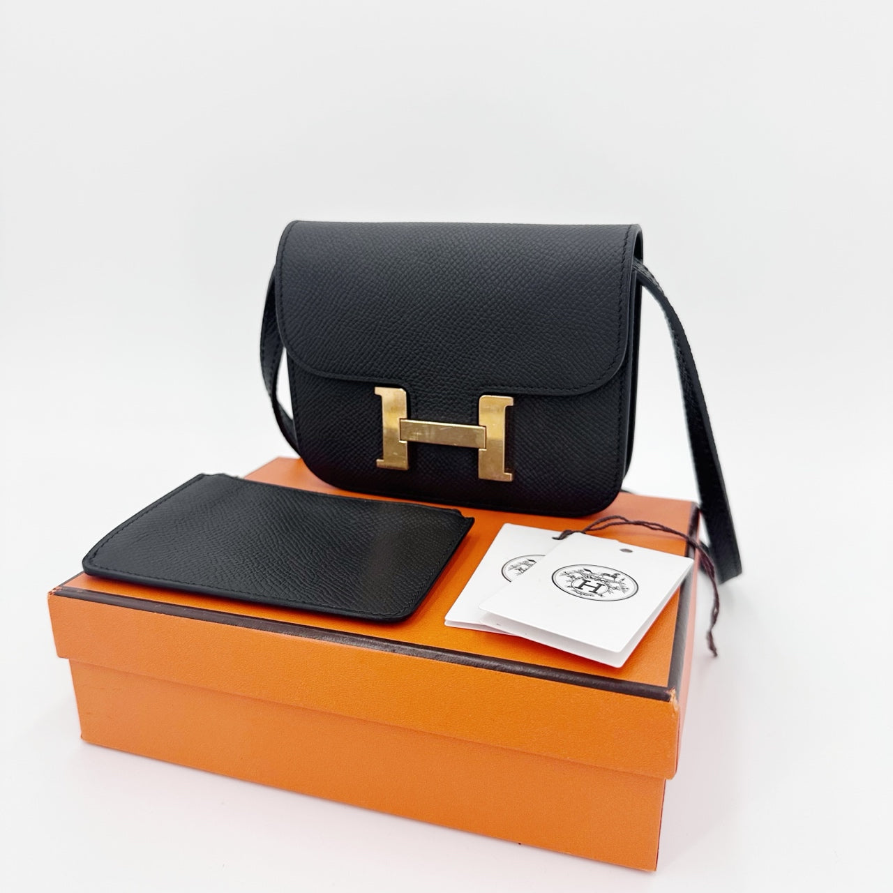 Hermes - Constance Slim - Leather - Black - (mini)