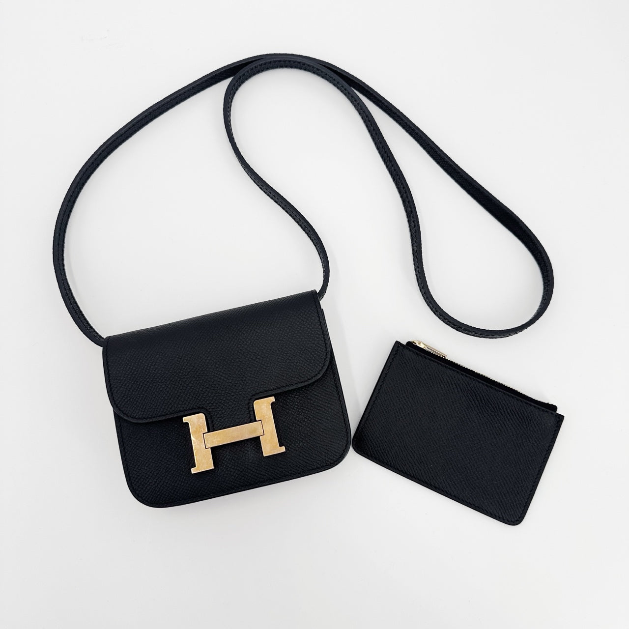 Hermes - Constance Slim - Leather - Black - (mini)