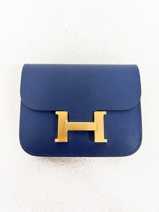 Hermes - Constance Slim - Leather - Navy - (mini)