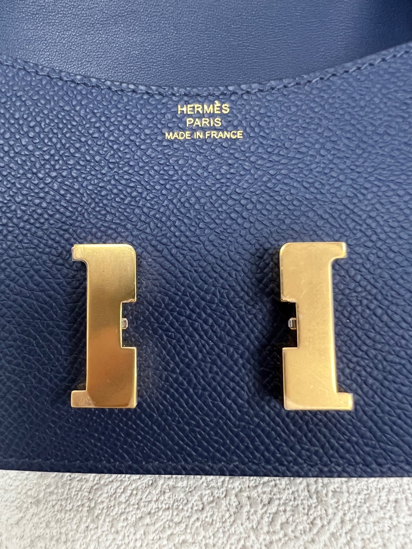 Hermes - Constance Slim - Leather - Navy - (mini)