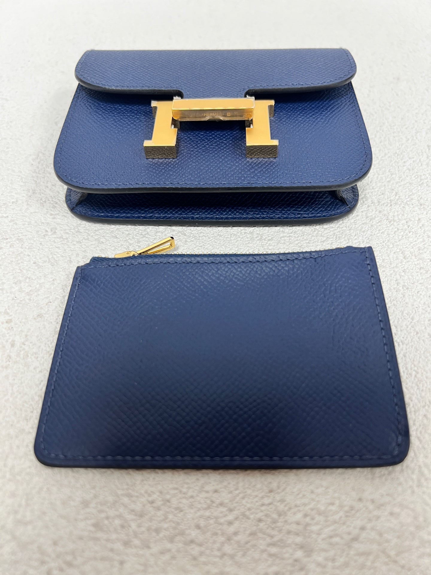 Hermes - Constance Slim - Leather - Navy - (mini)