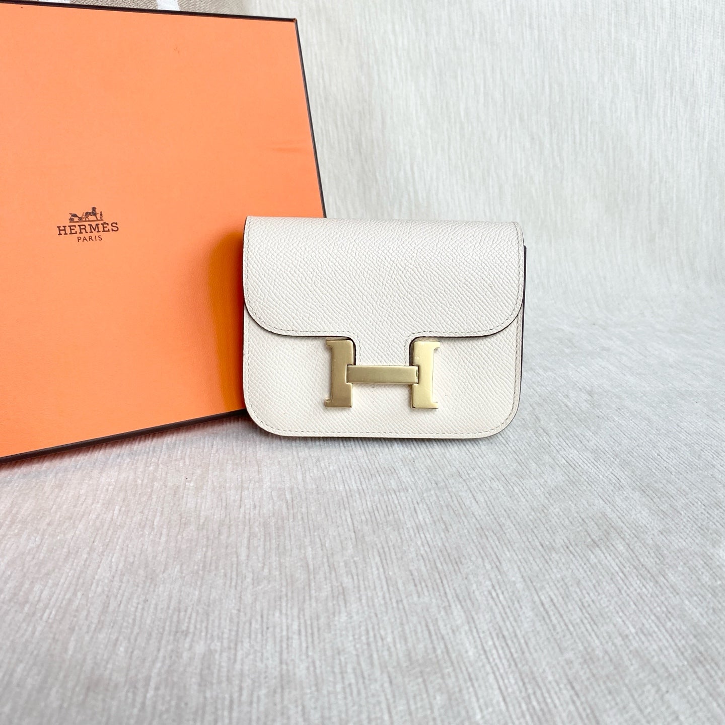 Hermes - Constance Slim - Leather - White - (mini)