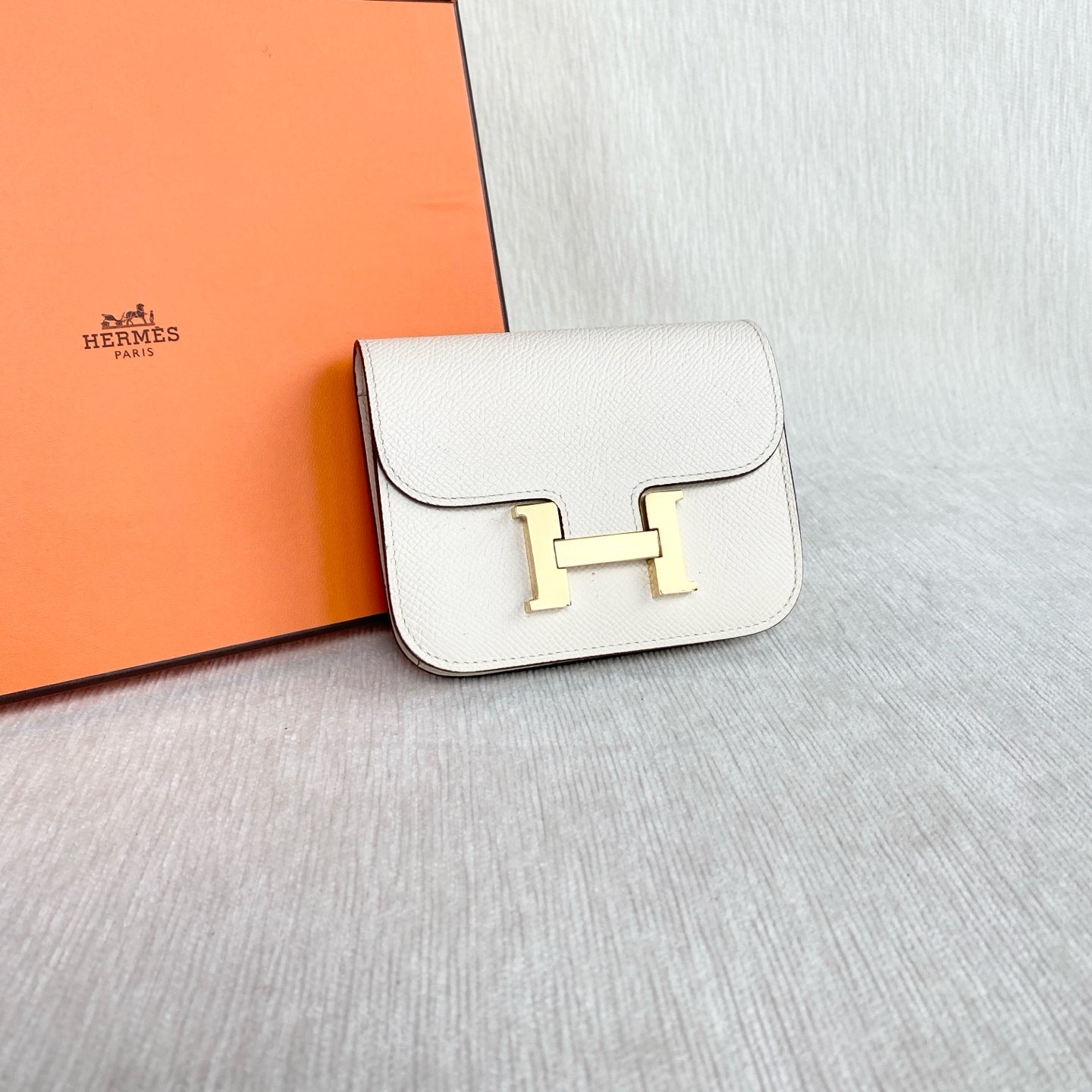 Hermes - Constance Slim - Leather - White - (mini)