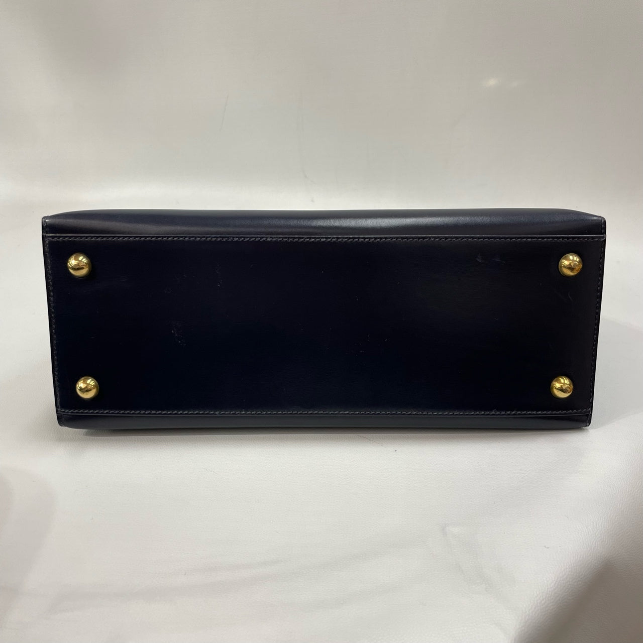 Hermès - Dalvy - Box leather - Navy blue - (medium)