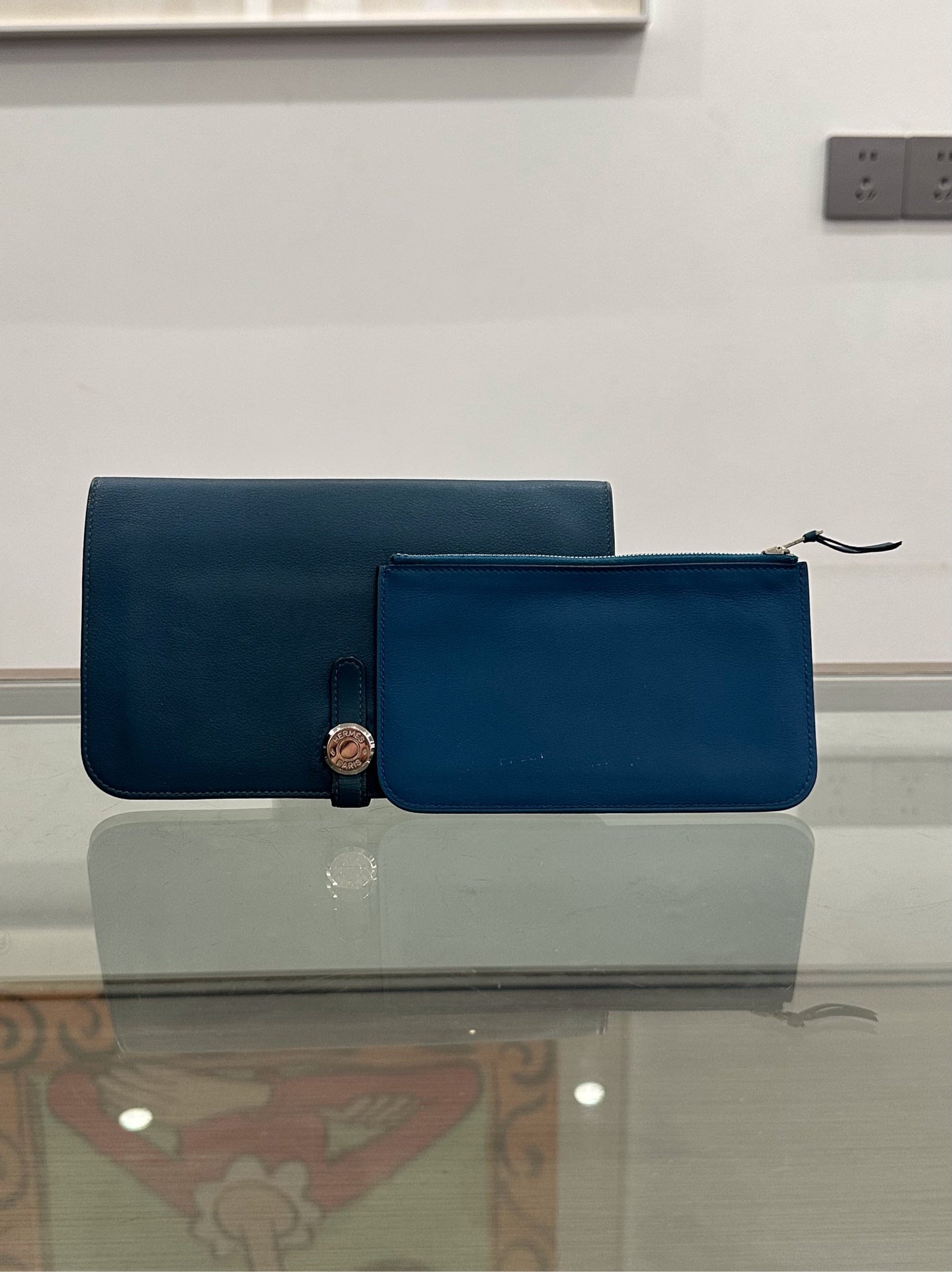 Hermes - Dogon Duo - Leather - Blue - (Other)