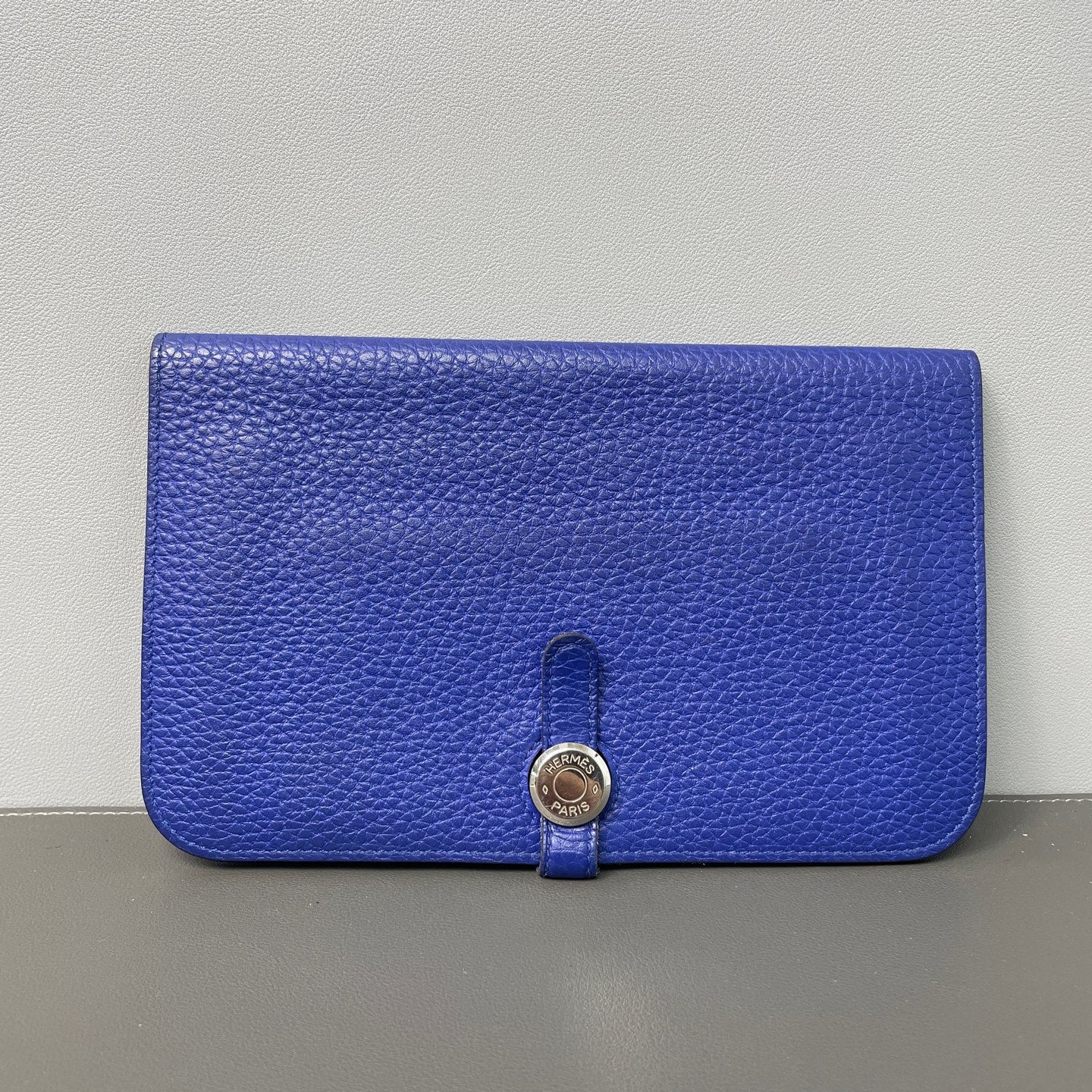 Hermès - Dogon Duo Passport Holder / Clutch - Togo leather - Blue - (medium)