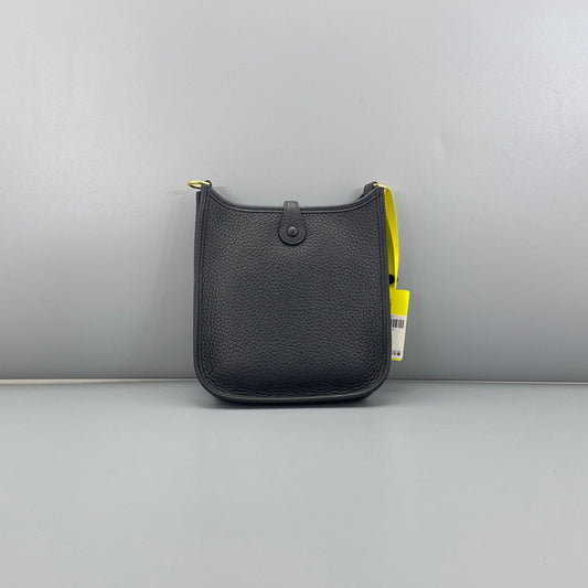 Hermes - Evelyn Mini - Taurillon Clemence leather - Black - (Mini)