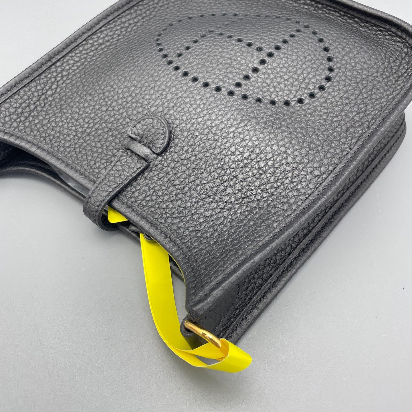 Hermes - Evelyn Mini - Taurillon Clemence leather - Black - (Mini)