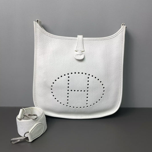 Hermès - Evelyne 29 - Clemence leather - White - (Medium)