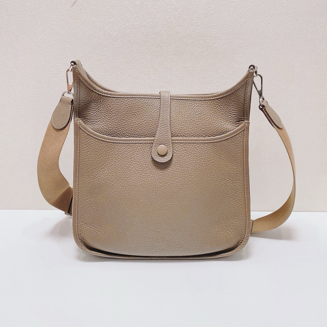 Hermès - Evelyne 29 - Taurillon Clemence leather - Elephant Grey with Silver-Tone Hardware - (Medium)