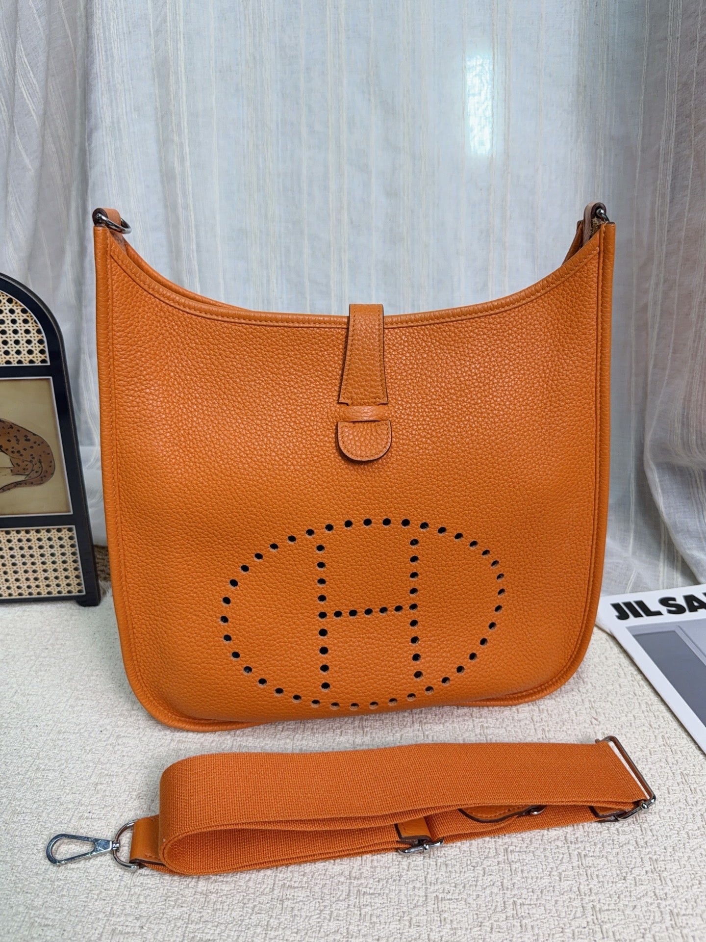Hermès - Evelyne III 33 - Leather - Orange - (large)