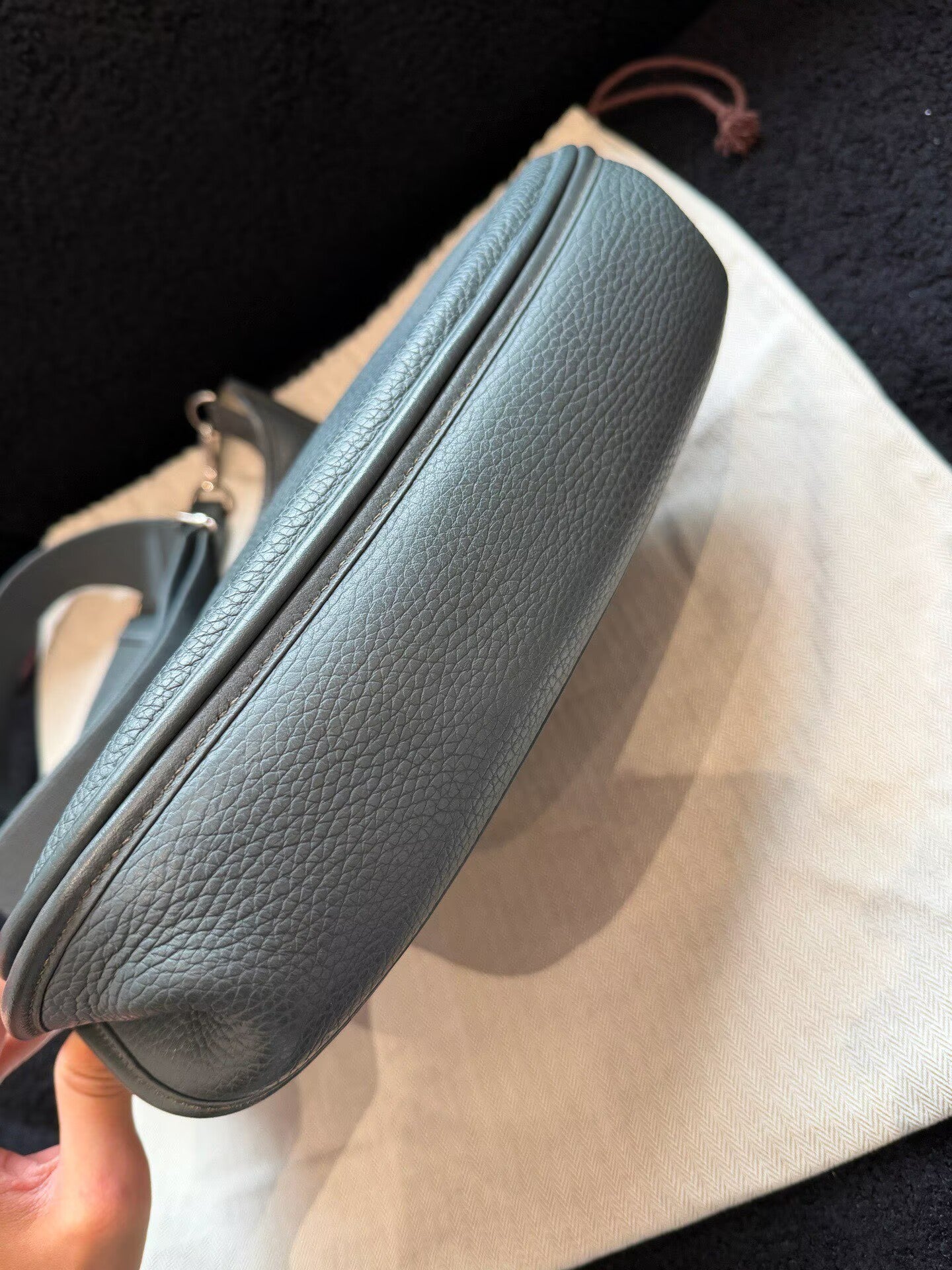 Hermes - Evelyne III PM - Togo leather - Grey - (medium)