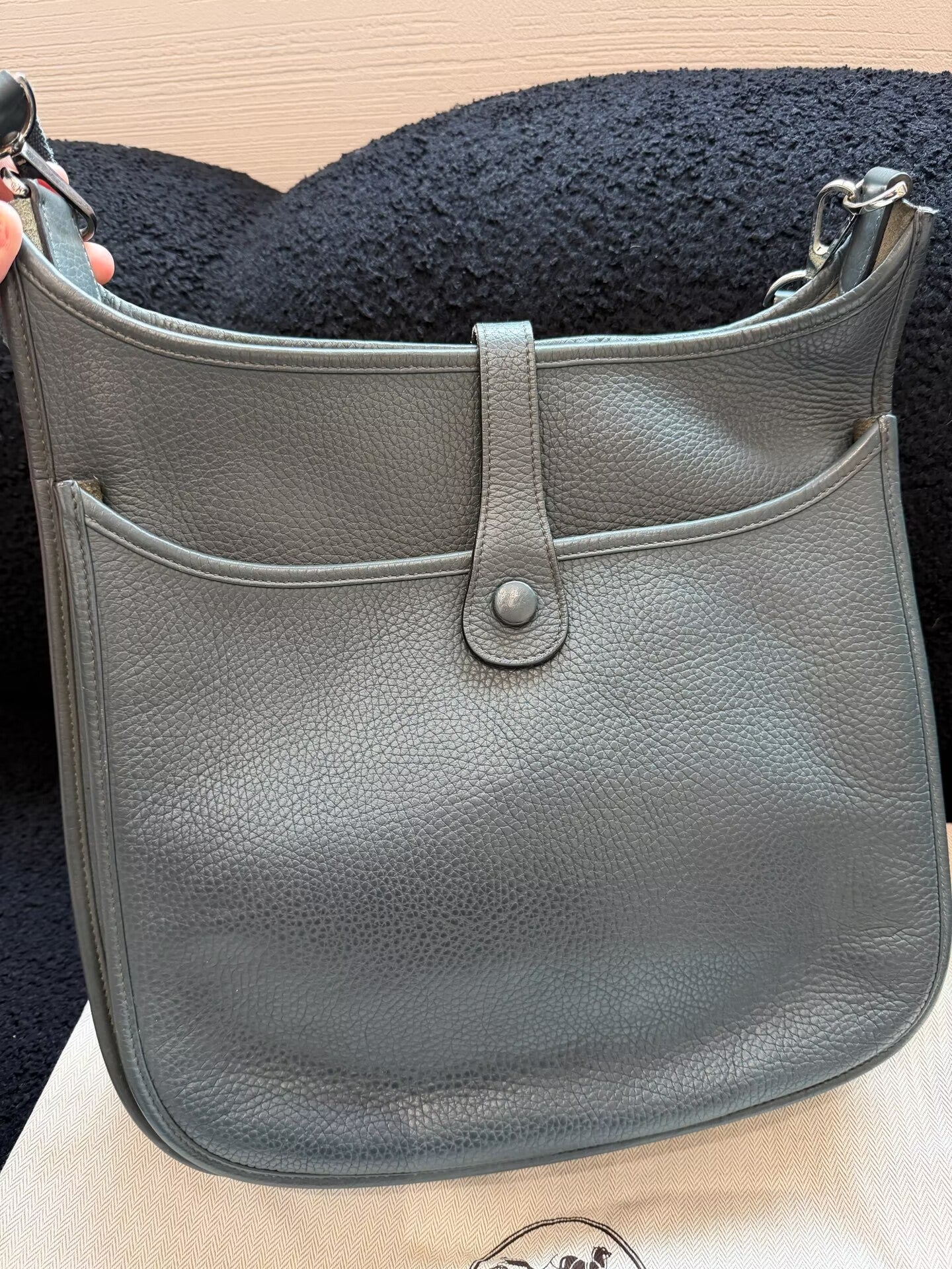 Hermes - Evelyne III PM - Togo leather - Grey - (medium)