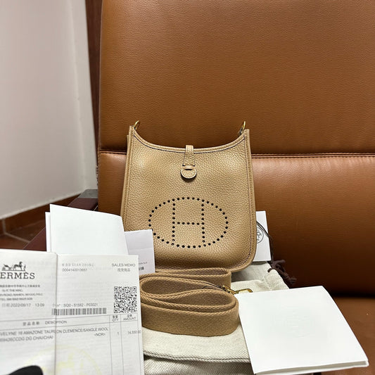 Hermès - Evelyne - Leather - Beige - (mini)
