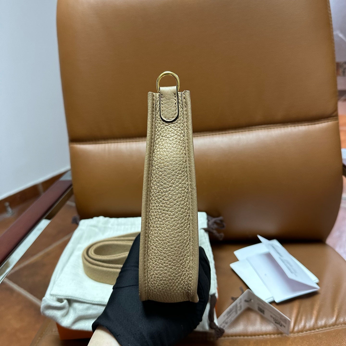 Hermès - Evelyne - Leather - Beige - (mini)