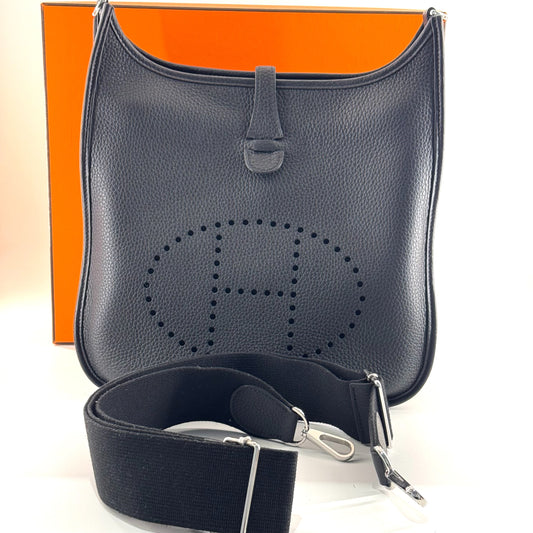 Hermès - Evelyne - Leather - Black - (medium)