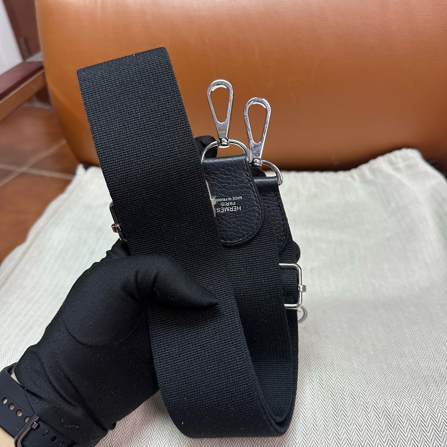 Hermès - Evelyne - Leather - Black - (medium)