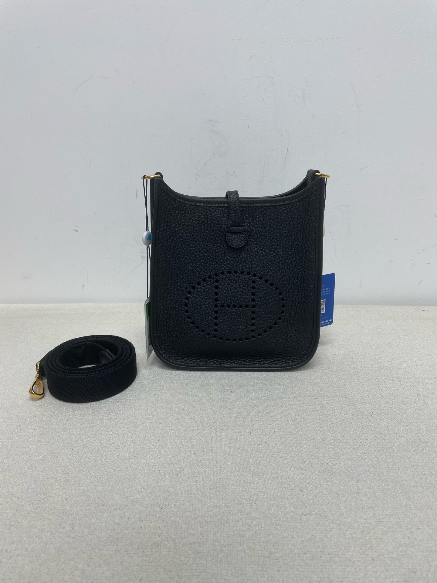 Hermès - Evelyne - Leather - Black - (mini)