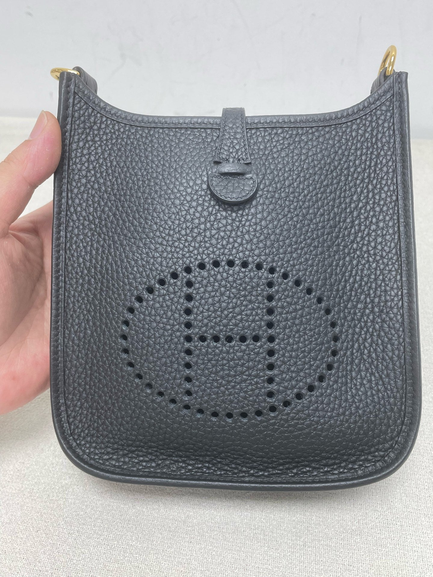 Hermès - Evelyne - Leather - Black - (mini)