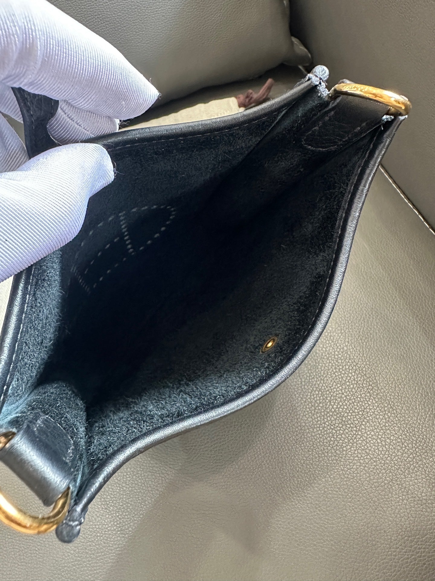 Hermès - Evelyne - Leather - Black - (mini)