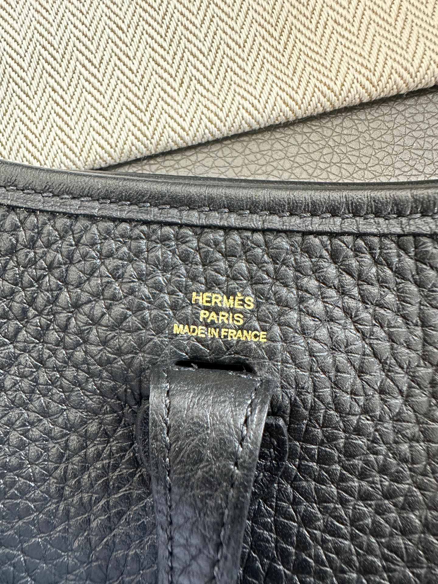 Hermès - Evelyne - Leather - Black - (mini)