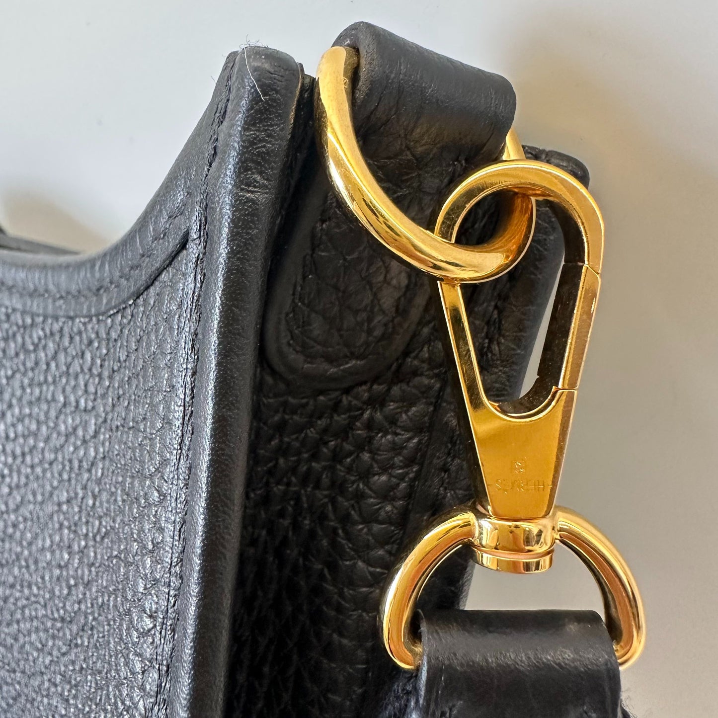 Hermès - Evelyne - Leather - Black - (mini)