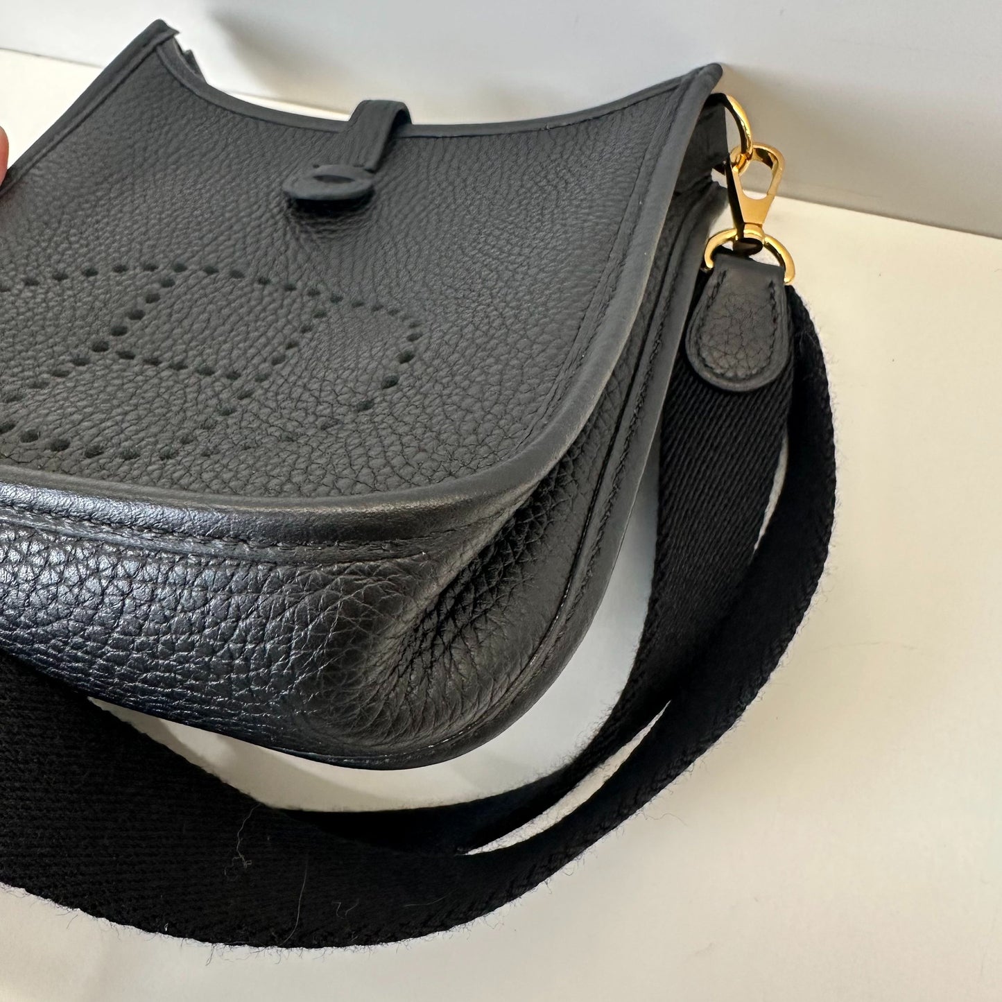 Hermès - Evelyne - Leather - Black - (mini)