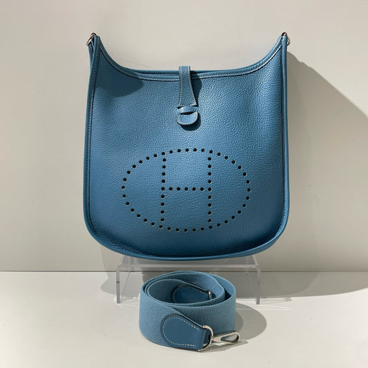 Hermes - Evelyne - Leather - Blue - (medium)