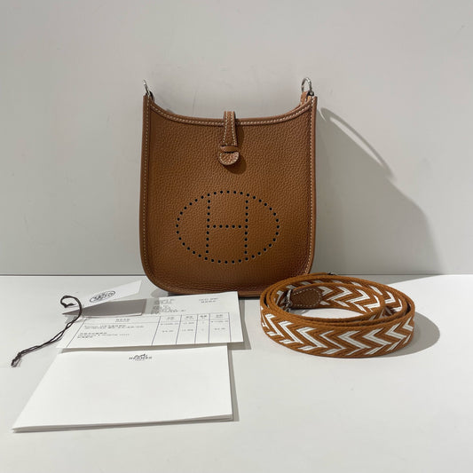Hermes - Evelyne - Leather - Brown - (mini)