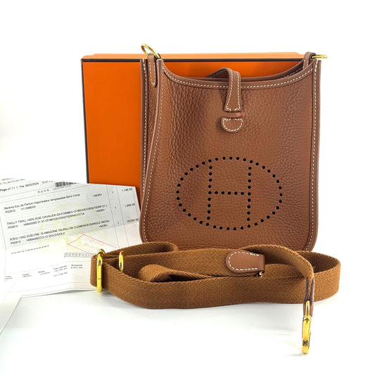Hermès - Evelyne - Leather - Brown - (mini)