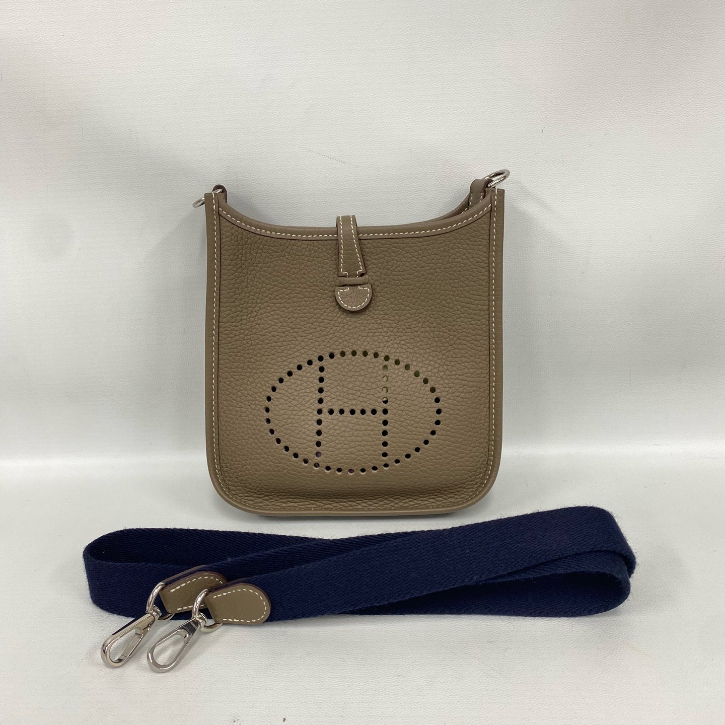Hermès - Evelyne - Leather - Grey - (mini)