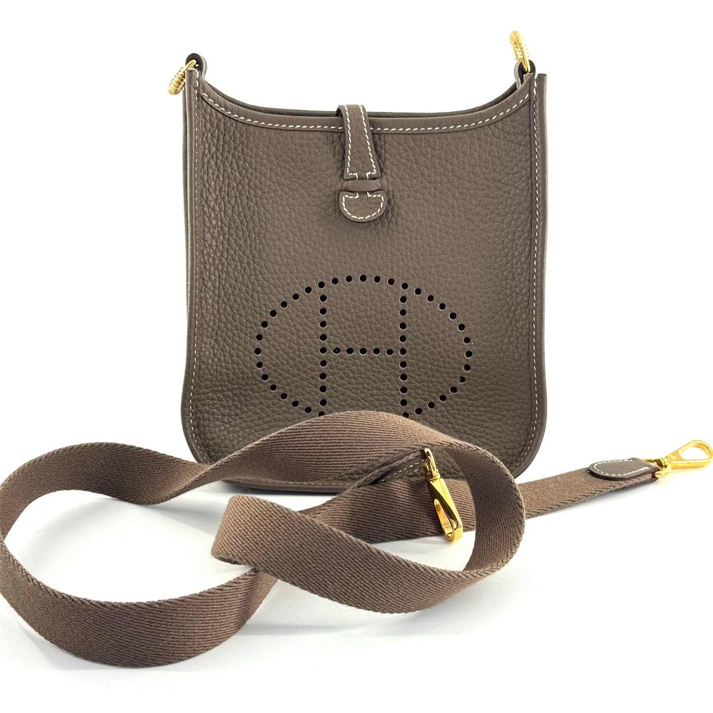 Hermès - Evelyne - Leather - Grey - (mini)