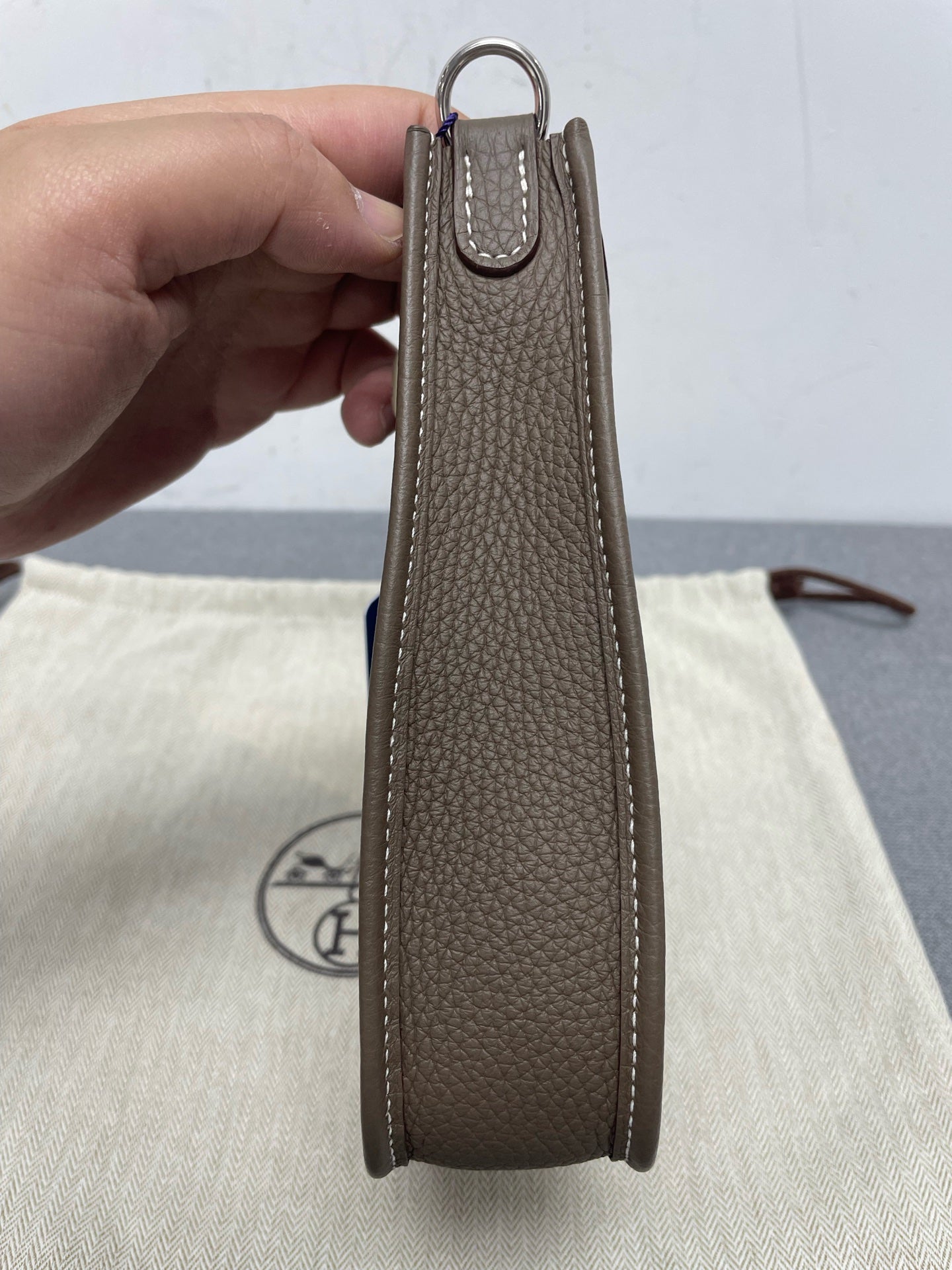 Hermès - Evelyne - Leather - Grey - (mini)