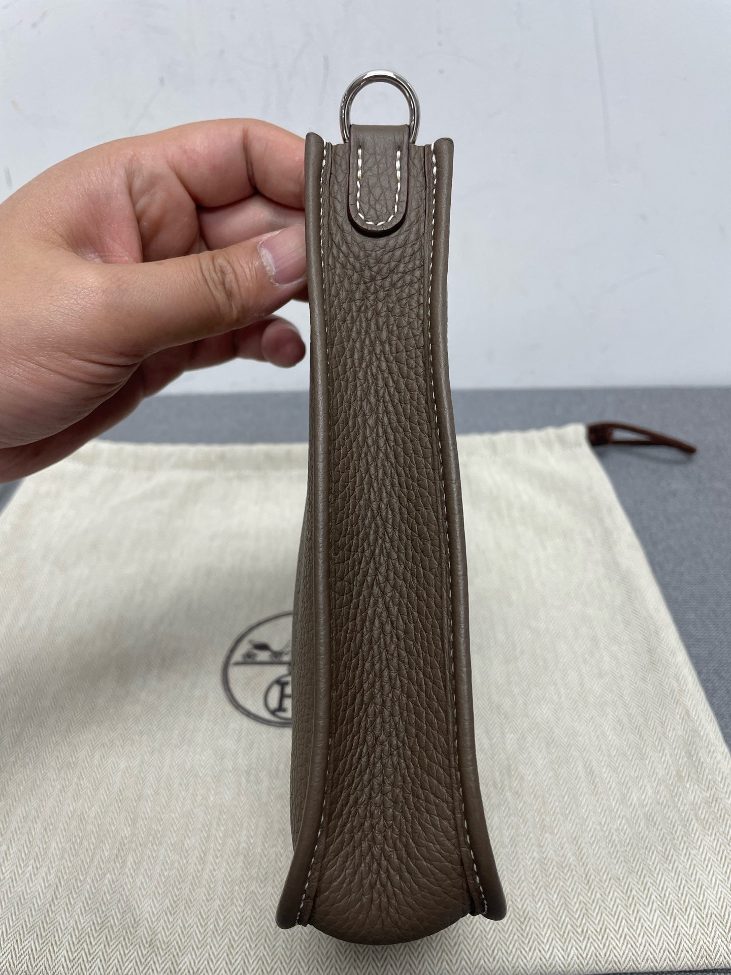 Hermès - Evelyne - Leather - Grey - (mini)