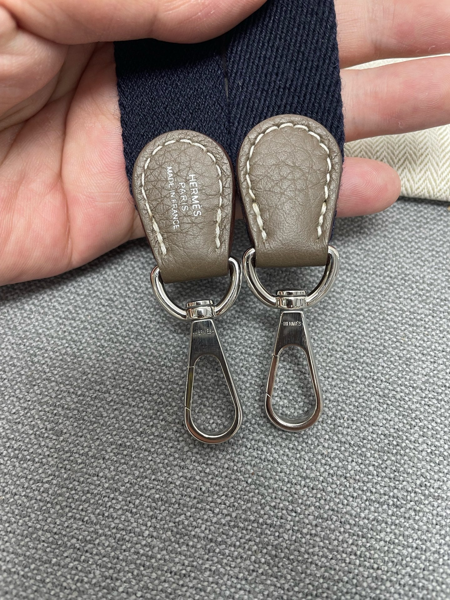 Hermès - Evelyne - Leather - Grey - (mini)