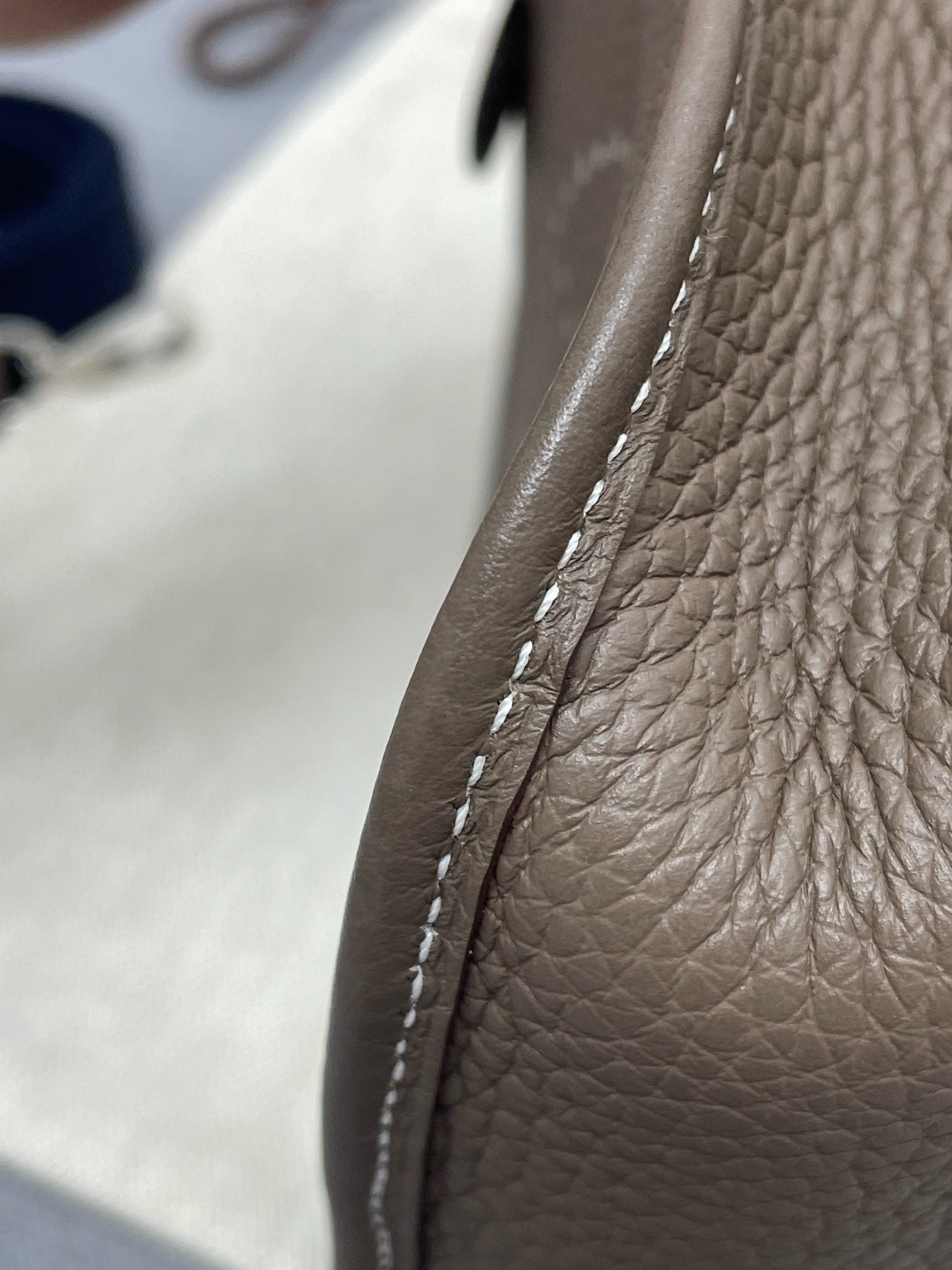 Hermès - Evelyne - Leather - Grey - (mini)