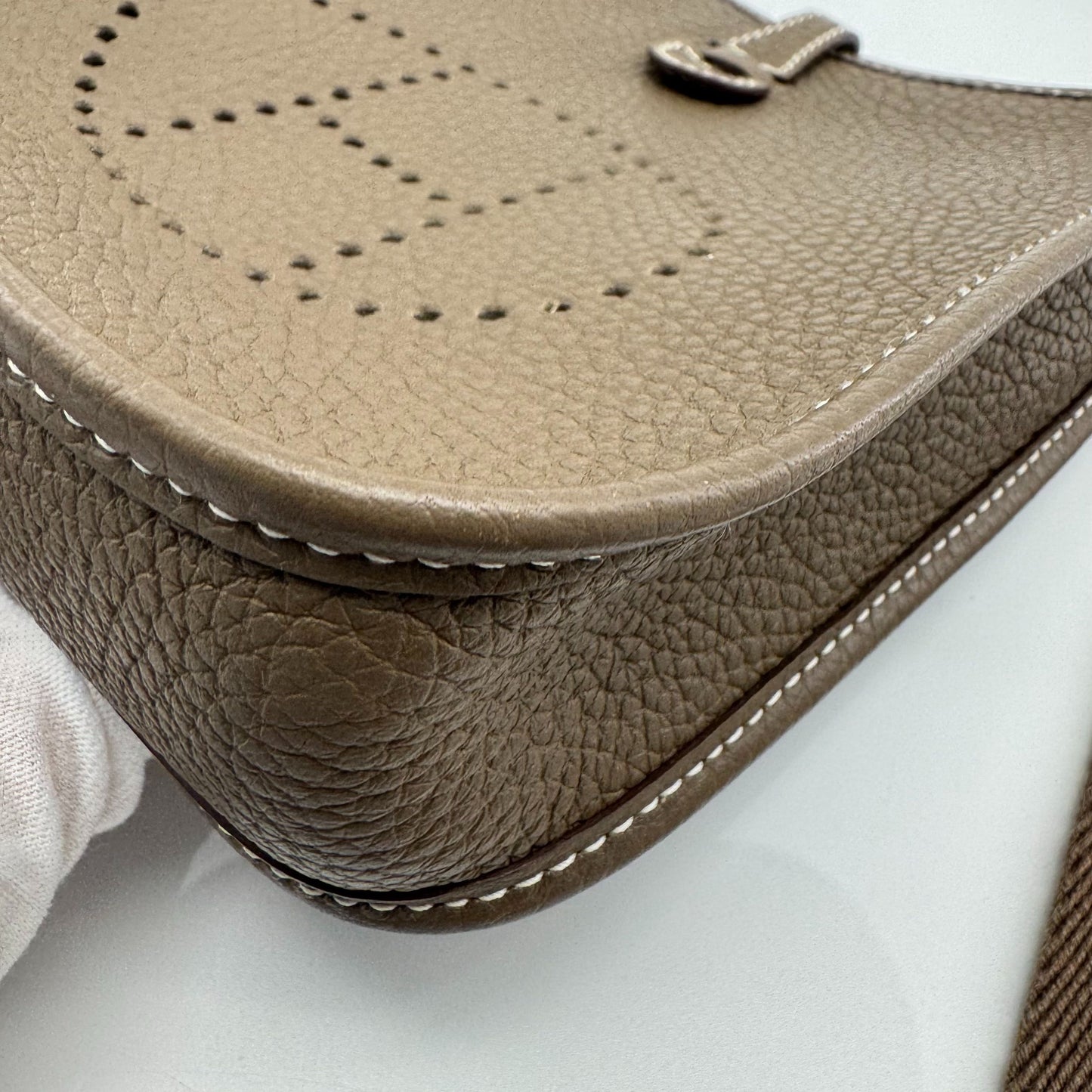 Hermès - Evelyne - Leather - Grey - (mini)